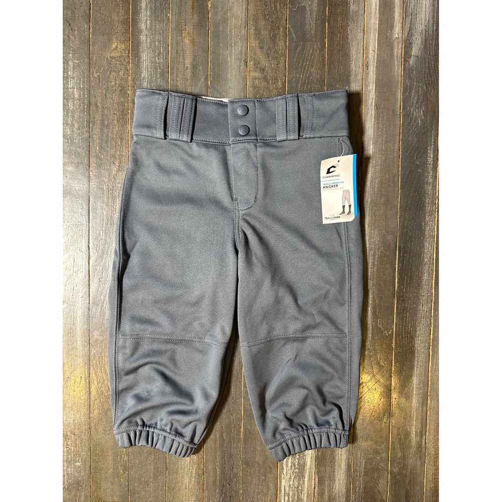 Champro Youth Triple Crown 2.0 Knicker Baseball Pants Grey